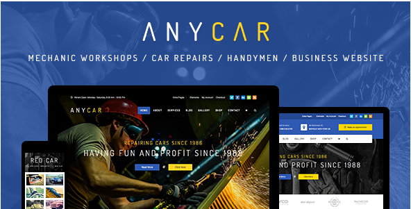AnyCar - WordPress Theme for Automotive & Business