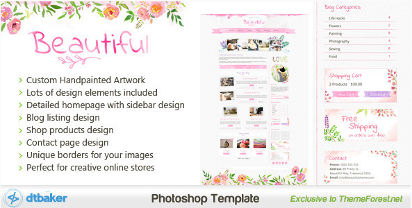 Beautiful: Best Photography PSD Templates