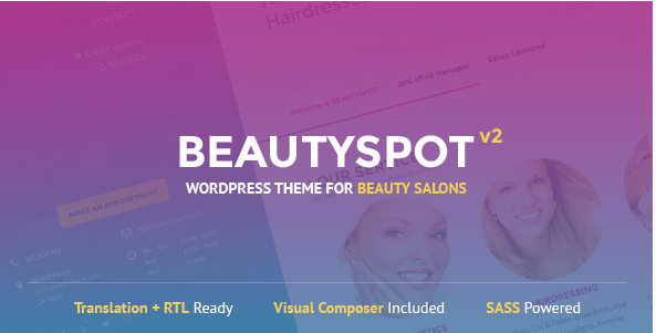 BeautySpot - WordPress Theme for Beauty Salons