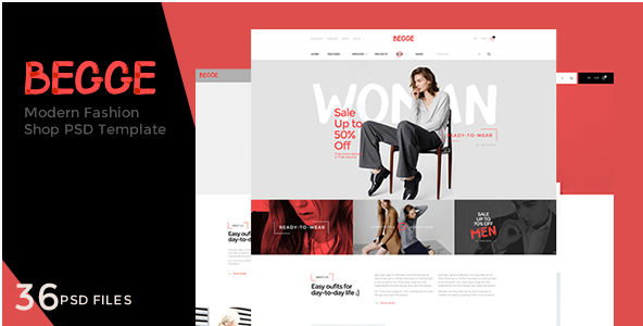 Begge - Modern Fashion Shop PSD Template