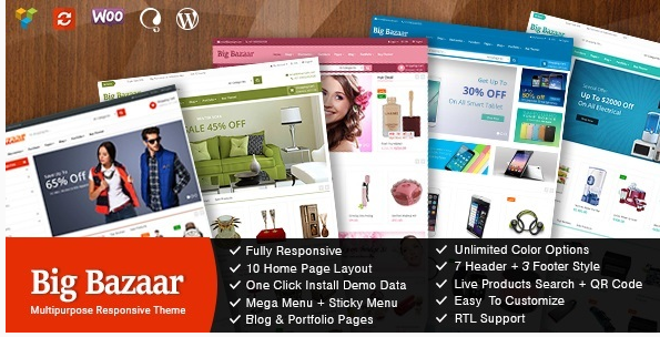 BigBazaar - Multipurpose Responsive Ecommerce Theme