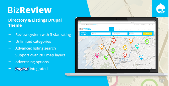 BizReview - Directory Listing Drupal Theme