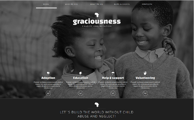 CHILD CHARITY: Non Profit PHP Themes And Templates