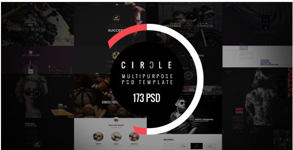 CIRCLE: Best Photography PSD Templates