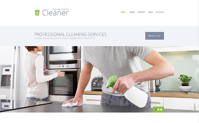 CLEANING SERVICES: Cleaning Company WordPress Themes