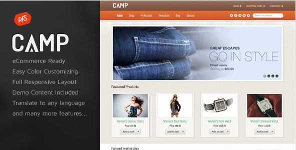 Camp - Responsive eCommerce Theme