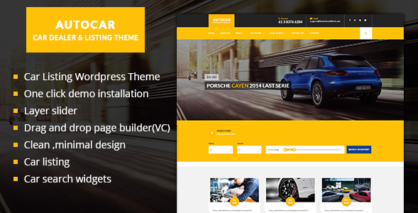 Car Dealer WordPress Theme - Auto Car