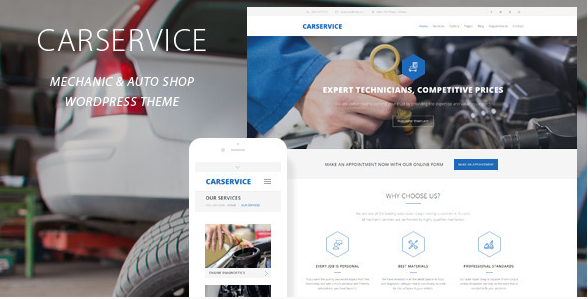 Car Service - Mechanic Auto Shop WordPress Theme