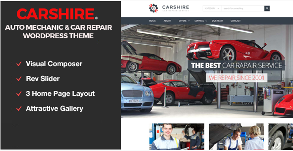 Car Shire Auto Mechanic & Car Repair WordPress Theme