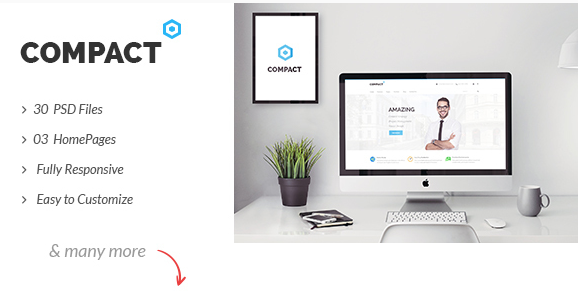 Compact - Multipurpose Corporate Business PSD Template