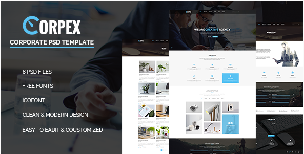 Corpex - Corporate PSD Template