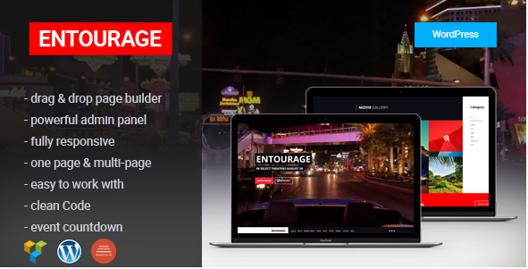 Entourage: Best Videos WordPress Themes