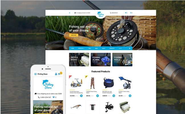 FISHING: Best Online Shopping OpenCart Themes