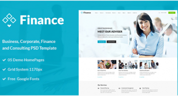 9 Corporate PSD Website Templates