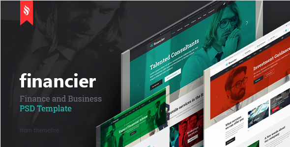 Financier - Finance & Business PSD Template