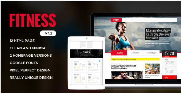 Fitness - Retina Responsive HTML Template