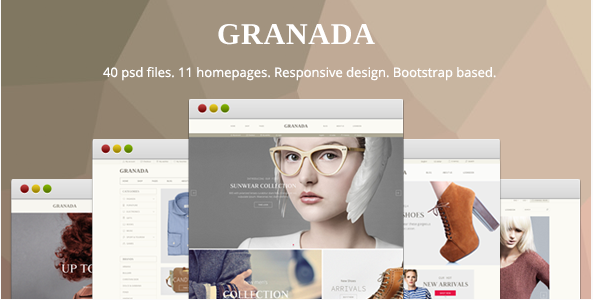 Granada - Responsive eCommerce PSD Template