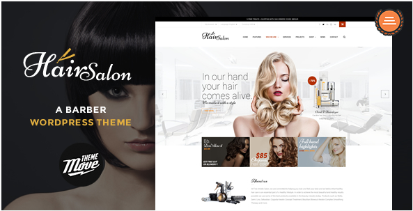 Hair Salon - A Barber WordPress Theme