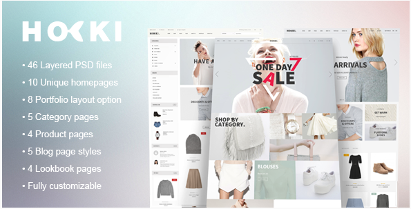 Hoki - eCommerce PSD Template