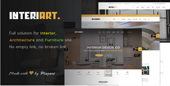 InteriArt - Furniture & Interior WordPress Theme