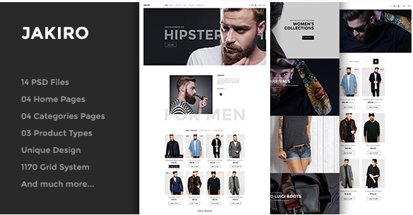 Jakiro - Fashion PSD Template