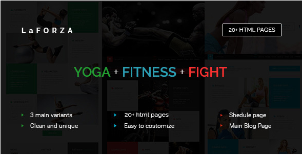 LaFORZA - Sport, Fitness & Yoga HTML