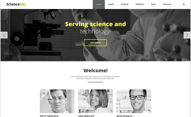 Laboratory Facilities Joomla Template