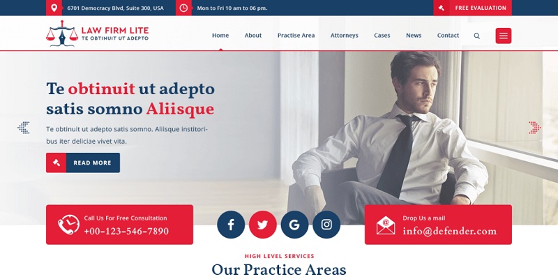 Free Law WordPress Themes