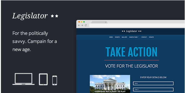 Legislator Political WordPress Campaign