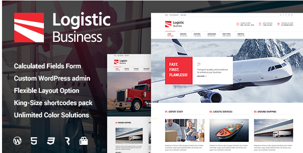 Logistic Business - Transport & Trucking Logistics WordPress Theme