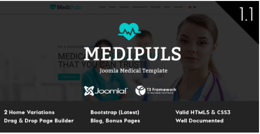 Medipuls: Best Corporate Joomla Templates