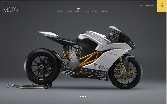 Motorsports Store Magento Theme