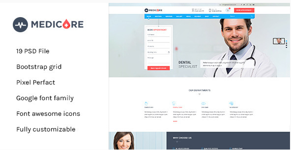 Medicare - Medical & Health PSD Template