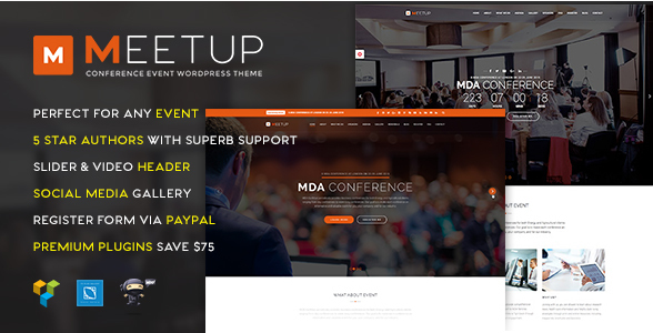 Meetup - Conference Event WordPress Theme