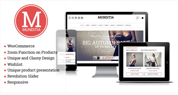 Munditia - Responsive Ecommerce WordPress Theme