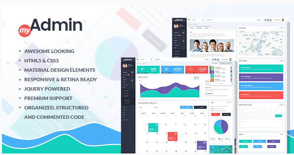 MyAdmin: HTML5 Admin Dashboard Templates