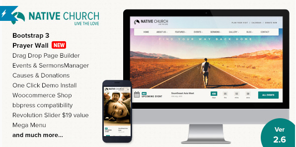 NativeChurch - Multi Purpose WordPress Theme