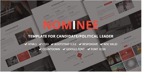 Nominee: Political HTML Templates