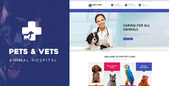 PetsVets - WordPress Theme for Veterinary Hospitals and Pet Care Takers