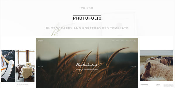 Photofolio - Photography & Portfolio PSD Template