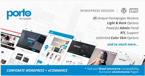 Porto Responsive WordPress + eCommerce Theme