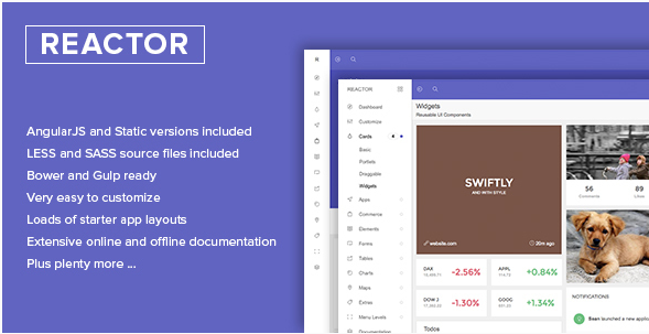 Reactor - Bootstrap Admin Template