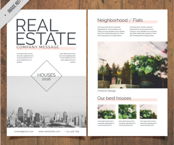 Real Estate Flyer Free Vector