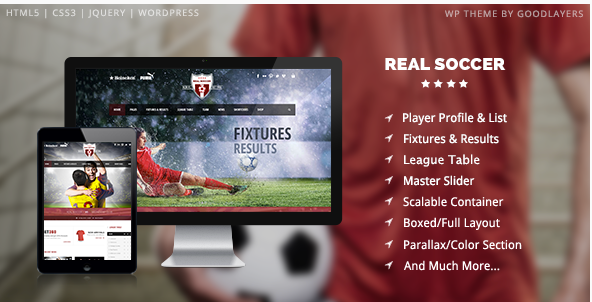 Real Soccer - Sport Clubs Responsive WP Theme