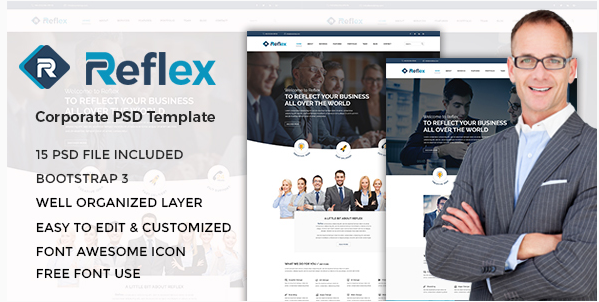 Reflex - Corporate PSD Template