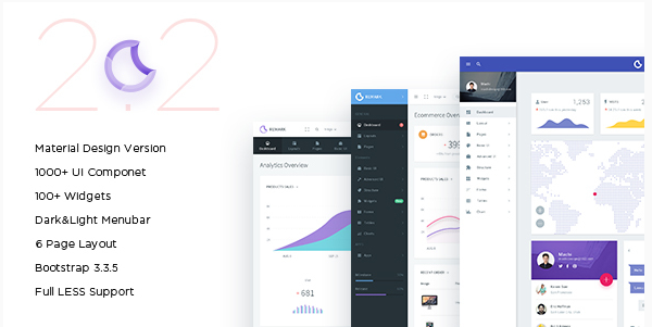 20 Best Bootstrap Admin Templates Wpshopmart 5171