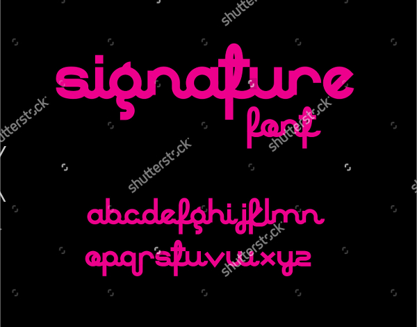 Signature Bold Font