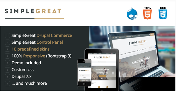 SimpleGreat - Drupal Commerce Theme