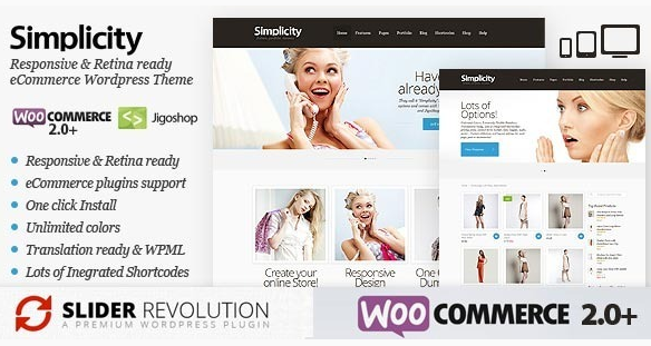 Simplicity - eCommerce Responsive WordPress Theme