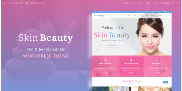 Skin Beauty - Beauty - Spa - Salon WordPress Theme